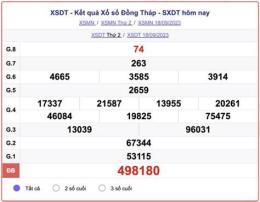 ảnh chụp màn hình kết quả xổ số đồng tháp tuần rồi