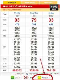 ảnh chụp màn hình xem trực tiếp xổ số