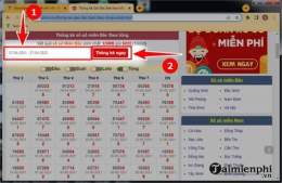 giao diện app thống kê xổ số đặc biệt theo tuần