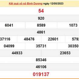 kết quả xổ số bình dương ngày 26 tháng 6