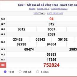 kết quả xổ số đồng tháp cà mau