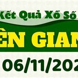 xổ số an giang 6 tháng 11