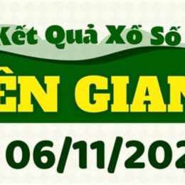 xổ số an giang ngày 6 tháng 11 năm 2025