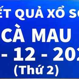 xổ số cà mau ngày 25 tháng 12
