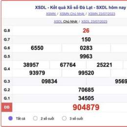 xổ số đà lạt 7 tháng 6
