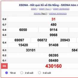 xổ số đà nẵng ngày 30 tháng 5