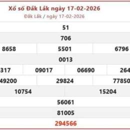 xổ số đài đắk lắk ngày hôm nay