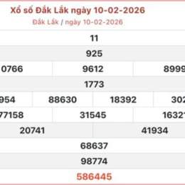 xổ số đắk lắk 10 ngày