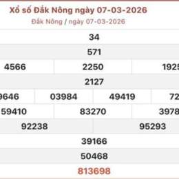 xổ số đắk nông ngày 14 tháng 03
