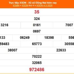 xổ số đồng nai 4 tháng 3