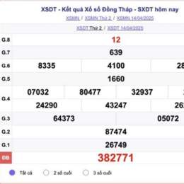 xổ số đồng tháp 30