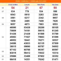 xổ số hồ chí minh ngày 11 tháng 11