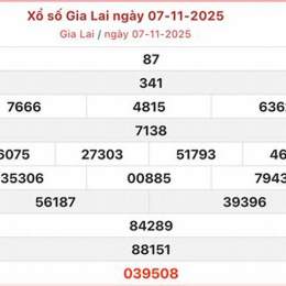 xổ số kiến thiết gia lai ngày 14 tháng 11