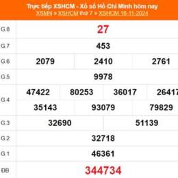 xổ số kiến thiết hồ chí minh thứ bảy