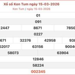 xổ số kiến thiết kon tum ngày 15 tháng 03