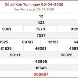 xổ số kiến thiết kon tum ngày 19 tháng 04
