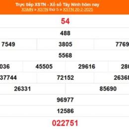 xổ số kiến thiết tây ninh ngày 20 tháng 11