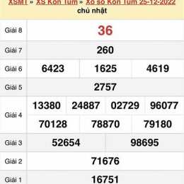 xổ số kon tum 1 tháng
