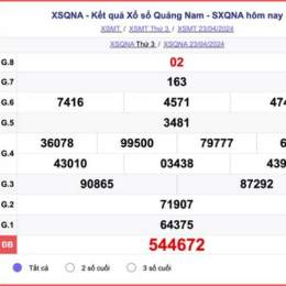 xổ số quảng nam 30 ngày gần nhất