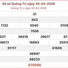 xổ số quảng trị trong 30 ngày