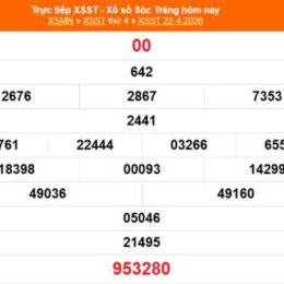 xổ số sóc trăng ngày 22 tháng