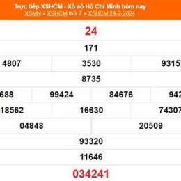 xổ số thành phố hồ chí minh tuần trước