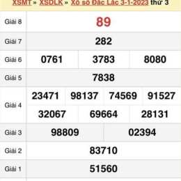 xổ số thứ ba đắk lắk tuần trước