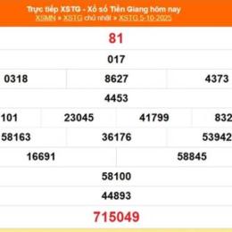 xổ số tiền giang 5 tháng 10