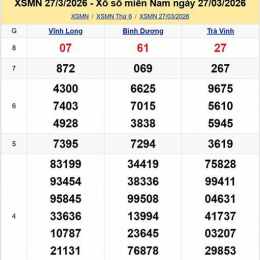 xổ số tổng hợp miền nam