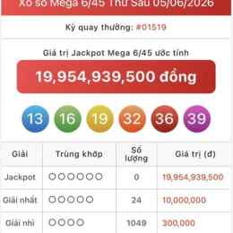 xổ số vietlott ngày 15 tháng 7