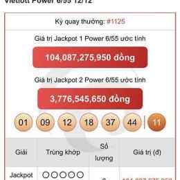xổ số vietlott ngày 21 tháng 12