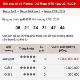 xổ số vietlott ngày 4 tháng 11