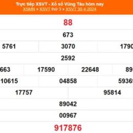 xổ số vũng tàu 30 tháng 9